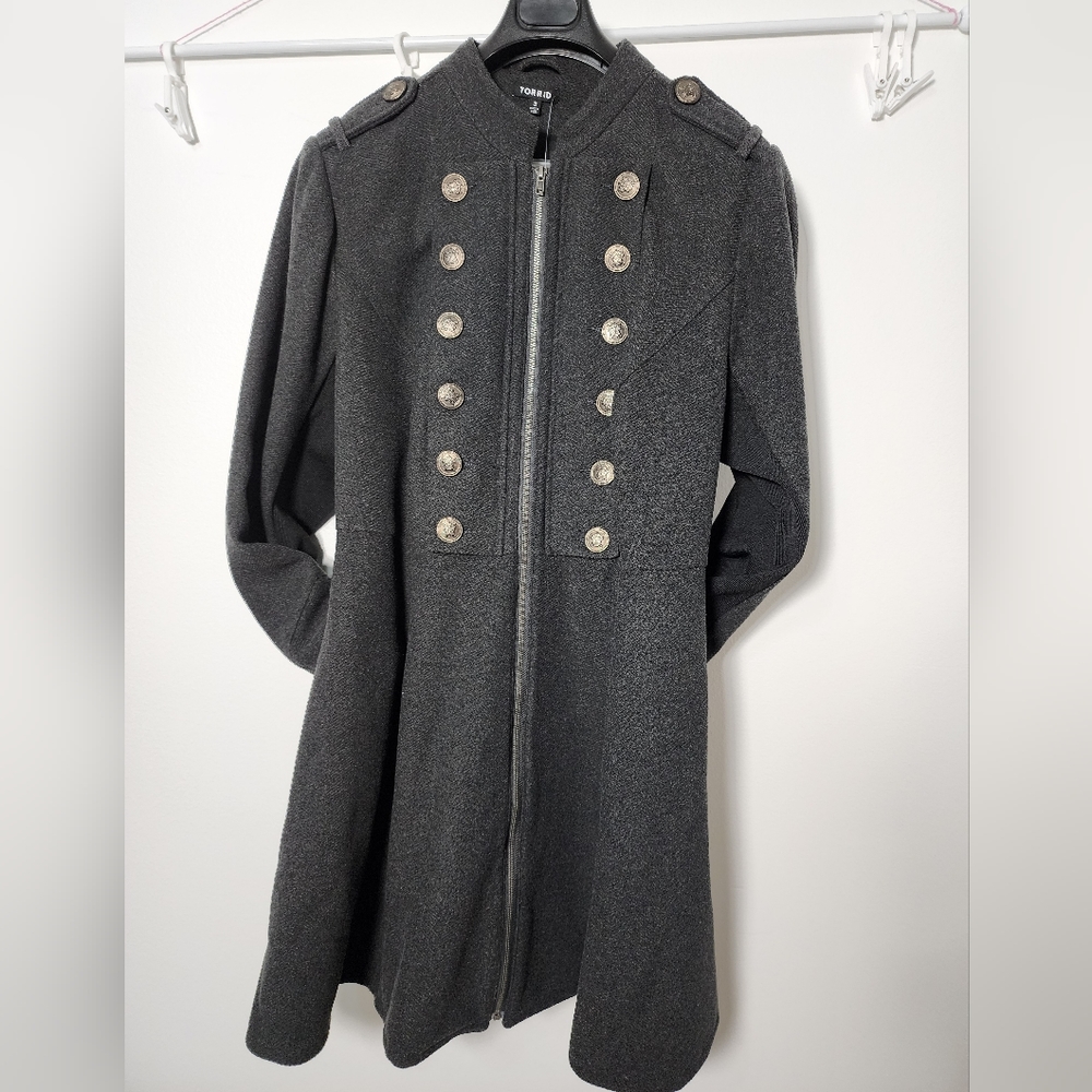 Military Style Coat by TORRID, NWT, Plus Size 3X